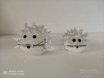 Coppia di ricci da collezione Swarovski