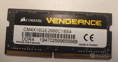 RAM DDR4 da 16 GB 2666 MHz per notebook