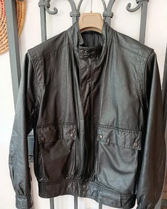 Giacca sartoriale uomo vintage in vera pelle