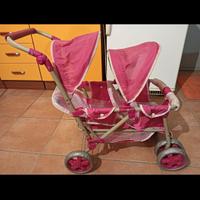 Passeggino per bambola gemellare 