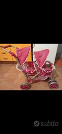 Passeggino per bambola gemellare 