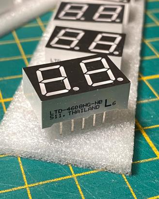 Display a LED 7 segmenti set da 10 pezzi