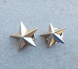 2 stellette da truppa - Esercito Italiano - usate