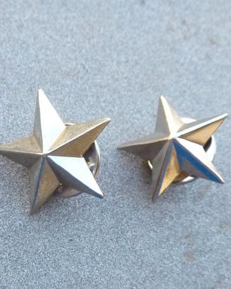 2 stellette da truppa - Esercito Italiano - usate