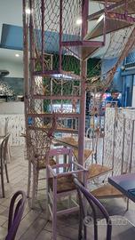  scala a chiocciola con scalini legno Rovere 