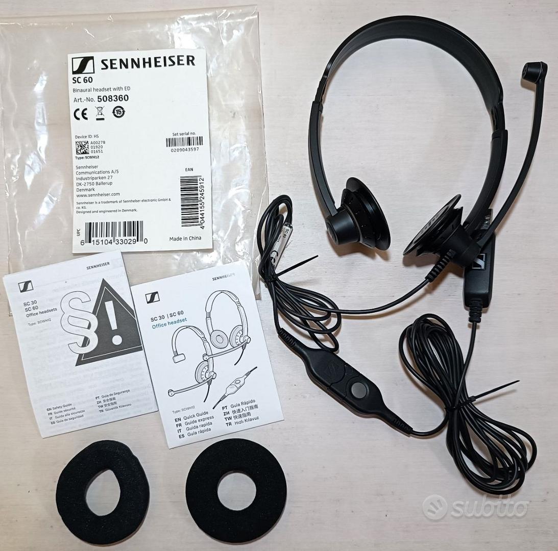 Cuffie Sennheiser Impact SC60 headset USB - Audio/Video In vendita a Milano