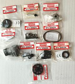 Lotto 9+1 Ricambi Kyosho Ferrari F1 1/8 DeA- nuovi