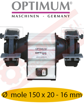 Molatrice doppia diametro 150 x 20 - 16 mm