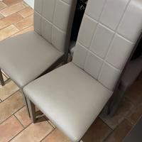 Sedie da salotto 4 pezzi beige