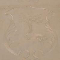 lenzuolo matrimoniale con  stemma