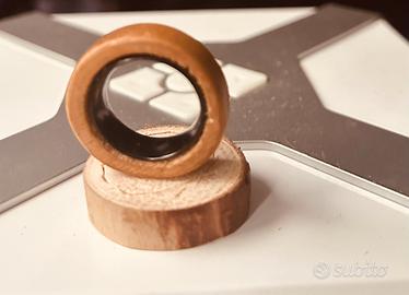 Anello in legno e acciaio