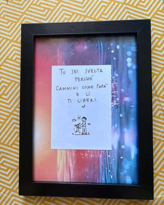 Cornice con frase motivazionale