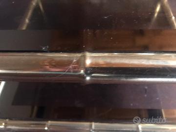 Tavolino in cristallo e ottone