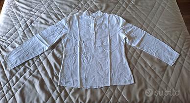 Camicia bianca in cotone taglia M
