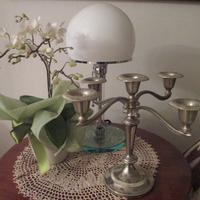 Candelabro candeliere argentato