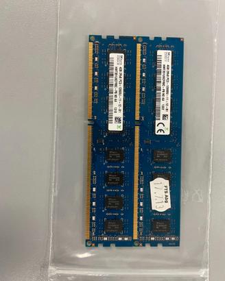 Kit RAM 8GB (2x4GB) DDR3 1600MHz