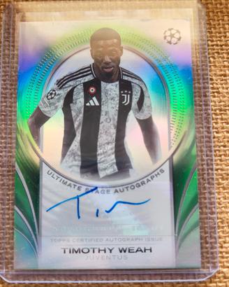 autografo Timothy Weah numerato