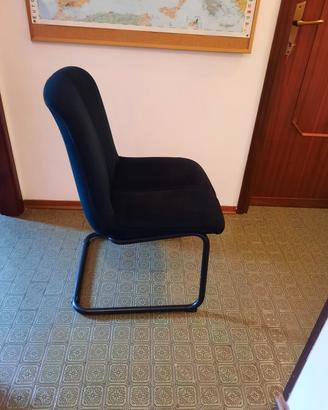 sedia in velluto 