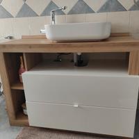 MOBILE BAGNO AMBURGO A TERRA con due cassetti