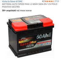 batteria 60a 580ah