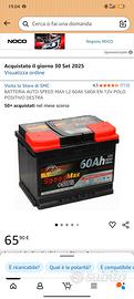 batteria 60a 580ah