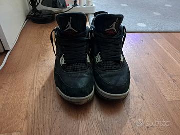 jordan 4 black canvas