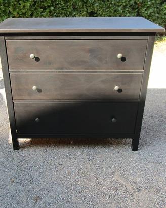 cassettiera ikea Hemnes grigio scuro con 3 cassett