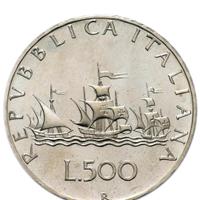 caravelle 500 lire argento