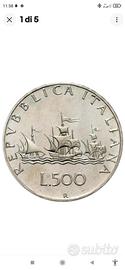 caravelle 500 lire argento