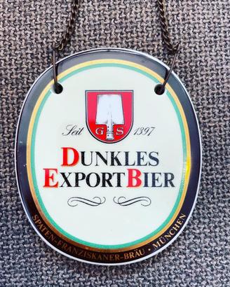 Insegna tabella birra Franziskaner vintage