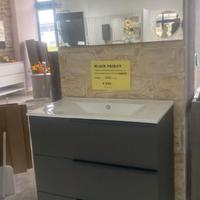 MOBILE BAGNO A TERRA 80 CM CON LAVABO
