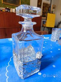 bottiglia per liquore in cristallo 