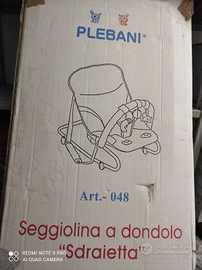 Seggiolina a dondolo sdraietta Plebani