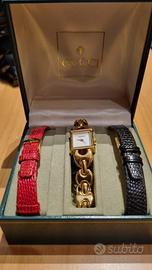 Orologio Gucci placcato oro - 3 cinturini