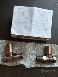2 Valvole diritte per termoarredo Hudson Reed