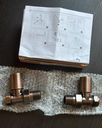 2 Valvole diritte per termoarredo Hudson Reed