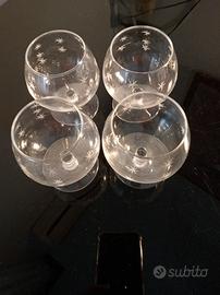 4 bicchieri da cognac