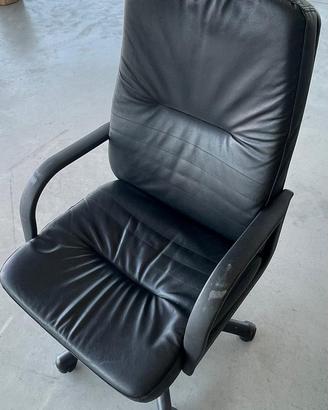 Sedia da ufficio in pelle