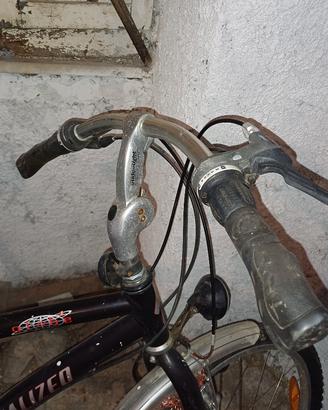 city bike da riparare