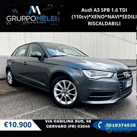 Audi A3 SPB 1.6 TDI (110cv)*XENO*NAVI*SEDILI RISCA