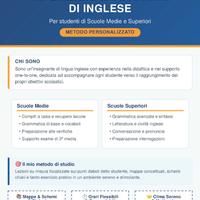 Lezioni e Tutoring lingua inglese