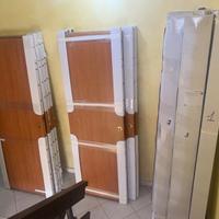 Porte color ciliegio - 4 scorrevoeli e 2 battenti