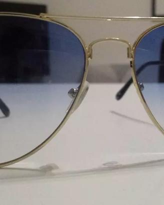 Occhiali Ray-Ban Aviator RB 3025   Metal Gold-Blue