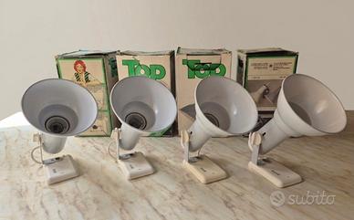 Set 4 Faretti Targetti Sankey "Top" Anni '70 Nuovi