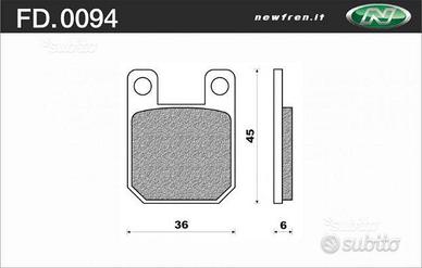 Pastiglie freno newfren peugeot speedfight 50 100