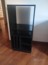 Mobile per stereo in legno colorato in ner