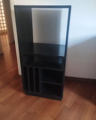 Mobile per stereo in legno colorato in ner