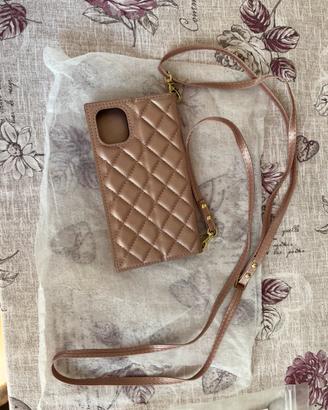 Miniborsetta rosa antico per Iphone 13