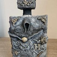 Opera artigianale Harry Potter bottiglia libro 