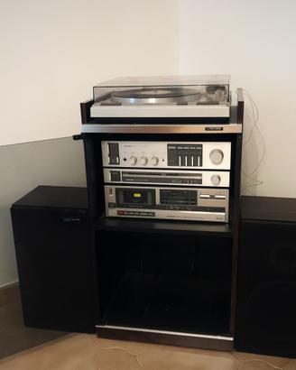 Impianto stereo Pioneer con mobile e casse